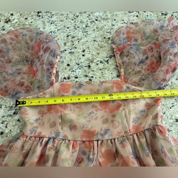 ENDLESS ROSE Floral Puff Mini Dress - Picture 15 of 16